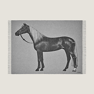 Cheval Palomino blanket - Grey | Hermès USA